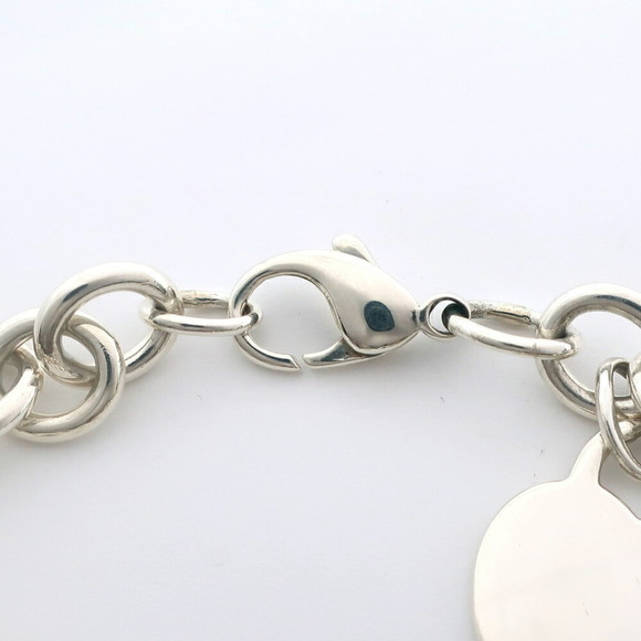 TIFFANY Silver Heart Charm Bracelet - Picture 5 of 7